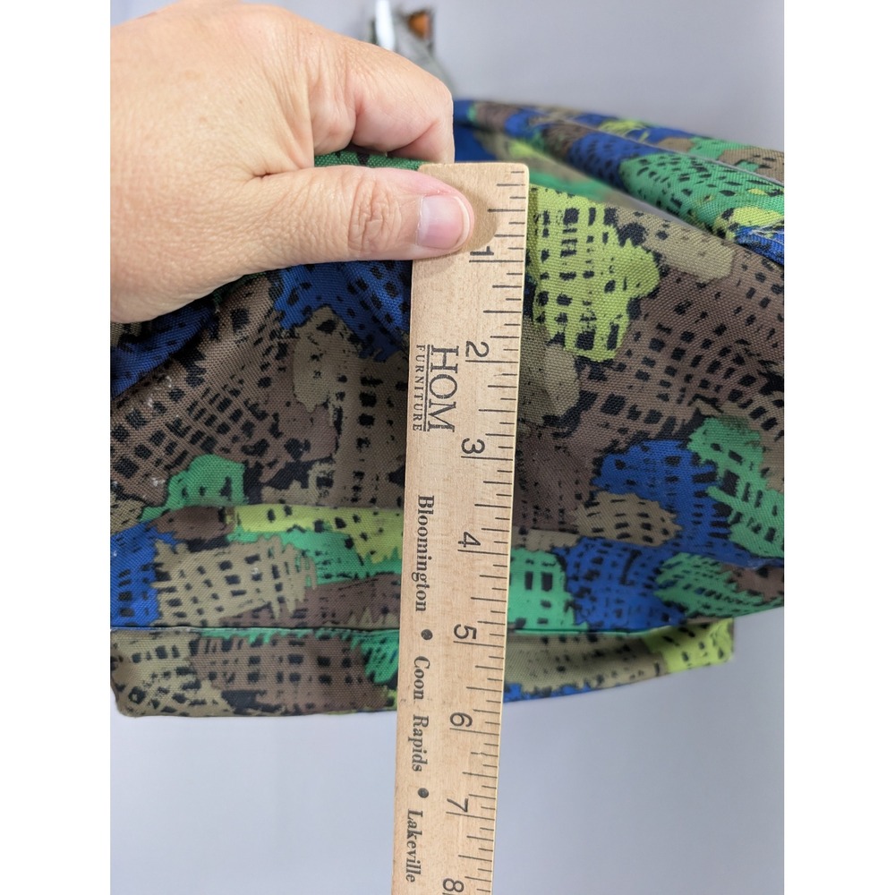 LL Bean BackPack 24L Green Blue Pixel Camo Reflective School Bag - Picture 12 of 12